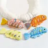 Peixe tropical fofo de cerâmica criatura marinha peixe pequeno colar pulseira de contas DIY feito à mão acessório pingente