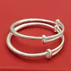 Pulsera de plata de ley con conejo para bebé S9999 plata pura año del conejo pulsera para niños bebé un mes 100 días bebé masculino inscripción
