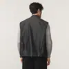 Novo colete versátil e estiloso estilo americano 2026, peça externa casual à prova de vento masculina para primavera e outono