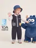 Chaleco de mezclilla para niño jellybaby top de otoño para niño pequeño con patrón de color contrastante chaleco infantil ropa para bebé niño