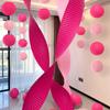 [No se requiere empalme para cuerpo de 2.6m] Set Largo de Origami para Boda con Palabras Felices y Arreglo de Decoración para Habitación de Boda