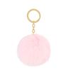 Llavero de aleación de zinc con forma de bola de pelo de conejo Rex de imitación de 8 cm, accesorio para colgar en el bolso de mujer.