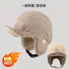 Gorra Lei Feng para Mujer, Invierno Engrosada y Forrada de Felpa, Gorra de Aviador Cálida Protectora para Orejas, Gorro de Lana de Cordero para Esquí y Ciclismo