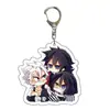 Chaveiro Atacado Demon Slayer Mercadoria de Anime Pingente Dupla Face em Acrílico Bem-vindo a Nos Enviar Seu Design para Placas de Suporte