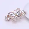 Zhuolian pequeno grampo de cabelo borboleta de cristal joia feminina coreana strass clipe superior clipe de rabo de cavalo acessórios de cabelo fabricantes atacado