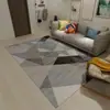 Alfombra Sencilla de Moda Escandinava para Sala de Estar, Manta para Mesa de Café, Alfombra Completa Linda para Dormitorio junto a la Cama, Alfombrilla de Piso Engrosada Lavable a Máquina
