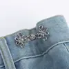 Fivela de Cintura em Formato de Coração Par de Fivelas de Nó Chinês Botão de Metal Sem Costura Sem Pregos Ferramenta de Redução de Cintura para Jeans