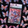 Hola Judy bolsa de pegatinas serie Sueño de Mariposa Dorada transfronteriza caparazón de mariposa luz dorado tridimensional material de decoración para diario