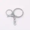 Conjunto de Três Peças de Chaveiro com Formato de Oito e Fecho Lagosta 302, Chaveiro Atacado do Fabricante Acessórios de Fecho Lagosta de Liga de Zinco Metálico