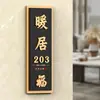 Placa de Número de Puerta de Lujo y Creativa para Uso Doméstico, Personalizada para Casas Residenciales, Hoteles, Villas y Casas de Huéspedes