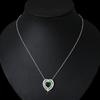 Collar de Corazón Dulce con Incrustaciones de Diamantes Transfronterizo para Mujer, Chapado en Cobre con Oro Real, Zircón Micro-Incrustado, Collar Simple de Cadena para Clavícula con Forma de Corazón Hueco