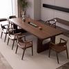 Viento Tranquilo Madera Maciza Plato Grande Mesa de Té y Silla Combinación Estilo Nuevo Chino Simple Tronco Oficina Negociación Mesa de Té y Silla