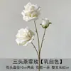 Materiais florais em tons de branco para salões de casamento, móveis para vitrines, adereços de flores de seda para decoração suave, arranjos de flores, marcadores de corredor, buquês artificiais atacado
