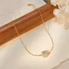 Pulsera de cubos de azúcar de plata de ley S925 para mujer, chapada en oro de 18 quilates y plata, pulsera de dos tonos con circonita cuadrada, lujo ligero, cadena simple y delicada