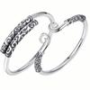 Pulsera de Pareja Plata S999 Símbolo de Amor Maldición para Hombre Retro Abertura para Mujer Oro Garrote Pulsera de Plata Regalo
