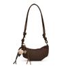 Bolso de hombro informal y sencillo, nuevo, de invierno de 2024, tipo mensajero, a la moda, con diseño de bola de masa debajo del brazo, bolso debajo del brazo