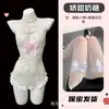 Profundamente romântico, fofo e macio, em formato de coração, com decote abotoado, revelando o colo, amarração de borboleta na cintura, revelando os quadris, vestido de noite cheongsam sexy