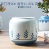 Fábrica nova recomendo pintado à mão azul e azul antigo grupo de pilha grande diâmetro suculenta planta vaso de cerâmica mesa verde planta vaso