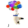 Decoraciones para coche de animales gatito transfronterizas globo de color acrílico decoración navideña colgante de gato lindo para coche