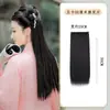 Peruca Kony, Peruca de Traje Antigo, Extensões de Cabelo Cornrow, Extensões de Cabelo Levemente Enrolado, Peças de Peruca Hanfu, Extensões para Penteado de Traje Antigo