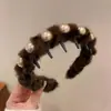 Faixa de cabelo antiderrapante com dentes estilo francês para mulheres, adequada para maquiagem e lavar o rosto, uso diário, presilha alta para cabelo, acessório de cabelo