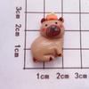 Dibujo Animado Lindo Capibara Luminoso Cobaya Accesorios de Resina Pegamento de Crema DIY Parche para Funda de Teléfono Móvil