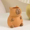 Porta-Canetas Capivara Desenho Animado Fofo Decoração de Mesa de Escritório Personalizado Criativo Divertido Organizador de Canetas de Maquiagem