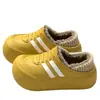 Zapatos de Algodón Impermeables Ailiser para Mujer 2026 Nuevo Estilo Otoño/Invierno Antideslizantes Con Felpa Cálida Suela Gruesa Tacón Cubierto Pantuflas de Algodón para Exteriores