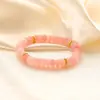 Pulseira de Contas de Ágata e Jade com Design Artístico de Luxo Avançado, Fio Único, Joia, Atacado Transfronteiriço