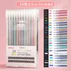 Bolígrafos de Gel con Purpurina de Colores, Bolígrafos de Acuarela, Bolígrafos Fluorescentes, Cuadernos para Estudiantes, Marcadores para Graffiti Infantiles, Papelería al por Mayor