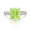 Anillo de papalacha con huevo de paloma vivo y destellos calientes, con diamante de alto carbono importado de lujo con corte de flor de hielo para mujer
