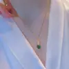 Collar Popular Transfronterizo de Acero de Titanio Pixiu Atrae Fortuna para Mujer, Cadena de Clavícula Versátil de Oro Rosa de Moda que No se Desvanece