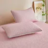 Funda de almohada de frijol de hielo de verano, acolchada y engrosada, un par de fundas de almohada, funda de almohada refrescante de seda de hielo, adecuada para almohadas individuales o dobles