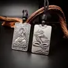Pingente Chiba Thai de Prata com os Doze Signos do Zodíaco Pingente Deus Guardião para Homens: Pingente Rato, Boi, Tigre, Coelho, Dragão, Serpente, Cavalo, Ovelha, Macaco, Galo, Cachorro, Porco