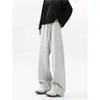 Pantalones Deportivos de Peso Pesado Estilo Americano con Pierna Recta y Caída Versátil para Hombre, Marca de Temporada de Primavera de Moda, Pantalones Largos Casuales de Pierna Ancha