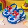 Pantuflas de EVA con tacto suave para niños, de verano, con dibujos animados, lindas, antideslizantes, para interiores, baño, suela gruesa, ligeras, sandalias para bebé