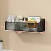Estante de Pared Artefacto para Dormitorio Estantería de Noche para Dormitorio de Estudiantes Colgante de Pared sin Taladro Cesta Colgante para Litera Inferior