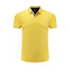 Camiseta polo publicitaria de cultura corporativa con logo de supermercado, ropa de trabajo corporativa, manga corta con solapa.