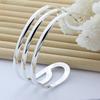 Pulsera de línea simple plateada de exportación de comercio exterior, versión coreana de la pulsera más vendida en stock, suministro al por mayor YB092