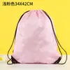 Bolsa de Armazenamento com Cordão de Poliéster 210d Estampada Digitalmente para Estudantes com Alça de Ombro à Prova d'Água em Tecido Oxford Mochila Simples