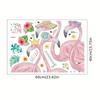 Shangyi SP64027 pegatinas de pared creativas de amor flamenco autoadhesivas para decoración de fondo de dormitorio fabricantes venta al por mayor pegatinas de pared
