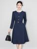 2513405-Nanyou Vestido de Banquete de Alta Calidad para Ocasión Formal Vestido de Cintura Otoño e Invierno Nuevo Delgado Dobladillo en A Mujer