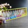 Um conjunto de 12 garrafas de desejos de constelação, rolha, pequena garrafa de vidro, mini garrafa de rolha decorativa com nota, garrafa de desejos