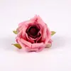 Nuevo juego de 47 piezas de cabezas de rosa rosa simuladas estilo europeo para pasadores de pelo DIY, paredes de flores para bodas y decoraciones de birretes de graduación