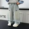 Pantalones para Niños 2026 Primavera y Otoño Nueva Moda Bebé Modernos Streetwear Jeans Infantiles Primavera Rectos de Pierna Ancha