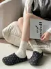 Mules sin cordones de lunares para mujer, nuevo estilo otoño 2026, suela plana estilo Birkenstock, cómodos y fáciles de usar