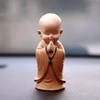 Huineng Monge Pequeno Carro Bobblehead Zen-Inspirado Acessórios de Interior de Carro Painel Decoração de Carro Feito à Mão