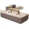 Mesa de centro de pizarra, mueble de TV sin instalación con cajones, mesa de centro para el hogar de pie, mesa de centro para apartamentos pequeños, mesa de centro de lujo ligero para sala de estar