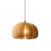 Lámpara de araña para restaurante Estilo retro japonés Lámpara de madera para dormitorio Arte Creativa Lámpara de calabaza medieval para B&B Estudio