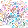6x 6 mm Cuadrado Acrílico Color Blanco Cuentas con Alfabeto DIY Cuentas de Educación Temprana para Niños Accesorios para Joyería Venta al por Mayor